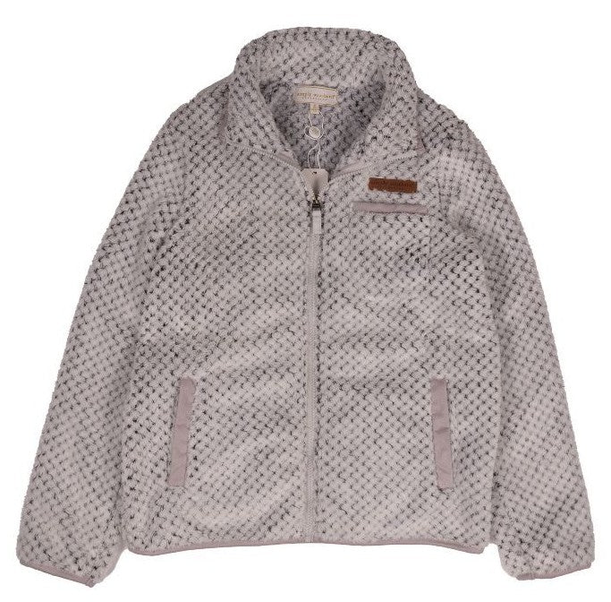 Simply Soft Jacket - Frost Gray - Full Zip Coat - F25 - YOUTH - Simply Southern