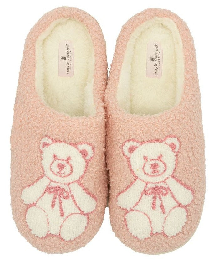 Cozy Fuzzy Indoor Slippers - Bear - F25 - Simply Southern