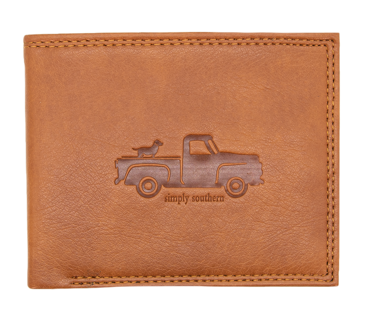 Guys Leather Wallet - SS - Simply Southern