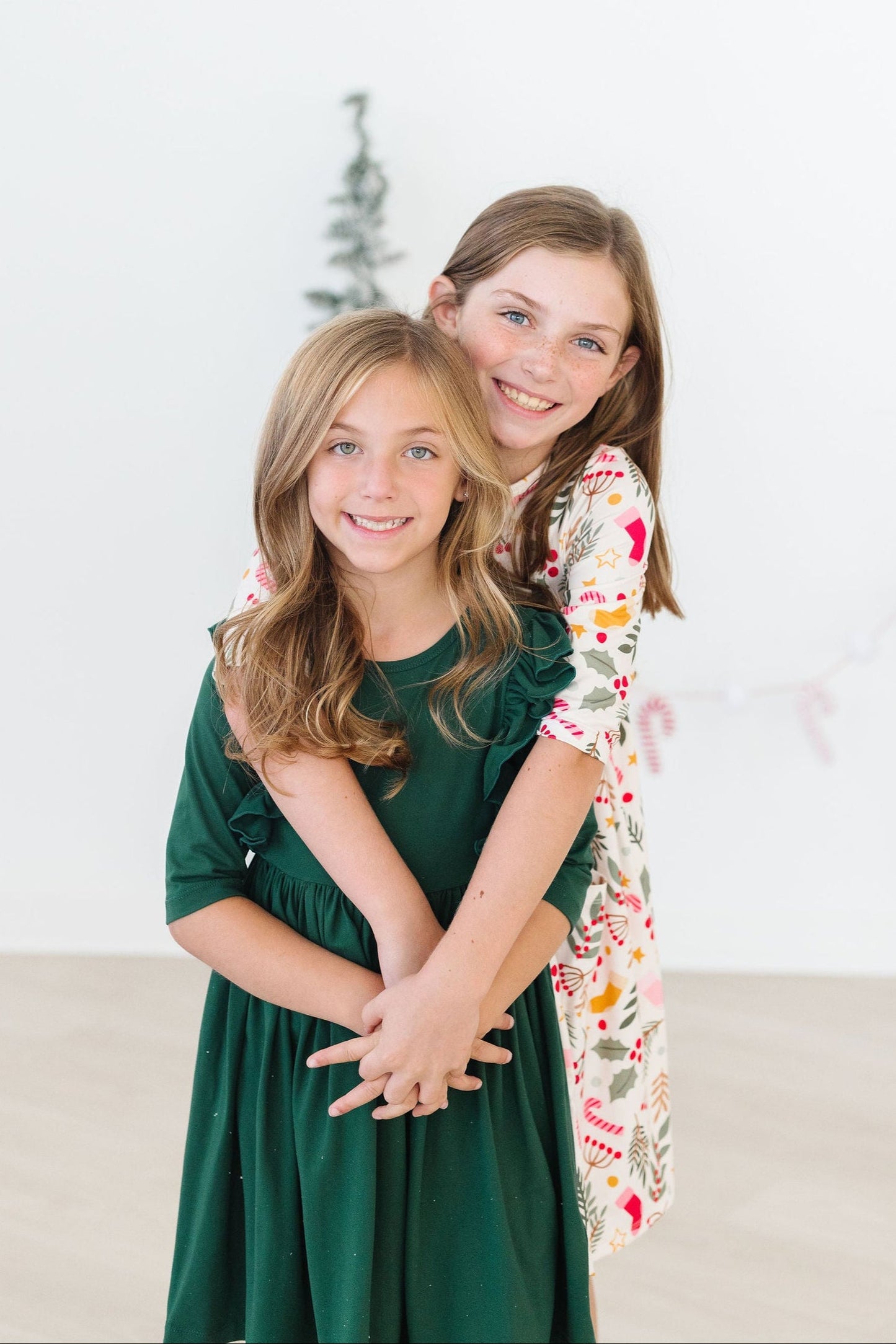 SALE Spruce Ruffle Twirl Dress
