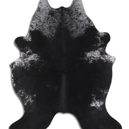 Salt & Pepper Black Brazilian Cowhide Rug