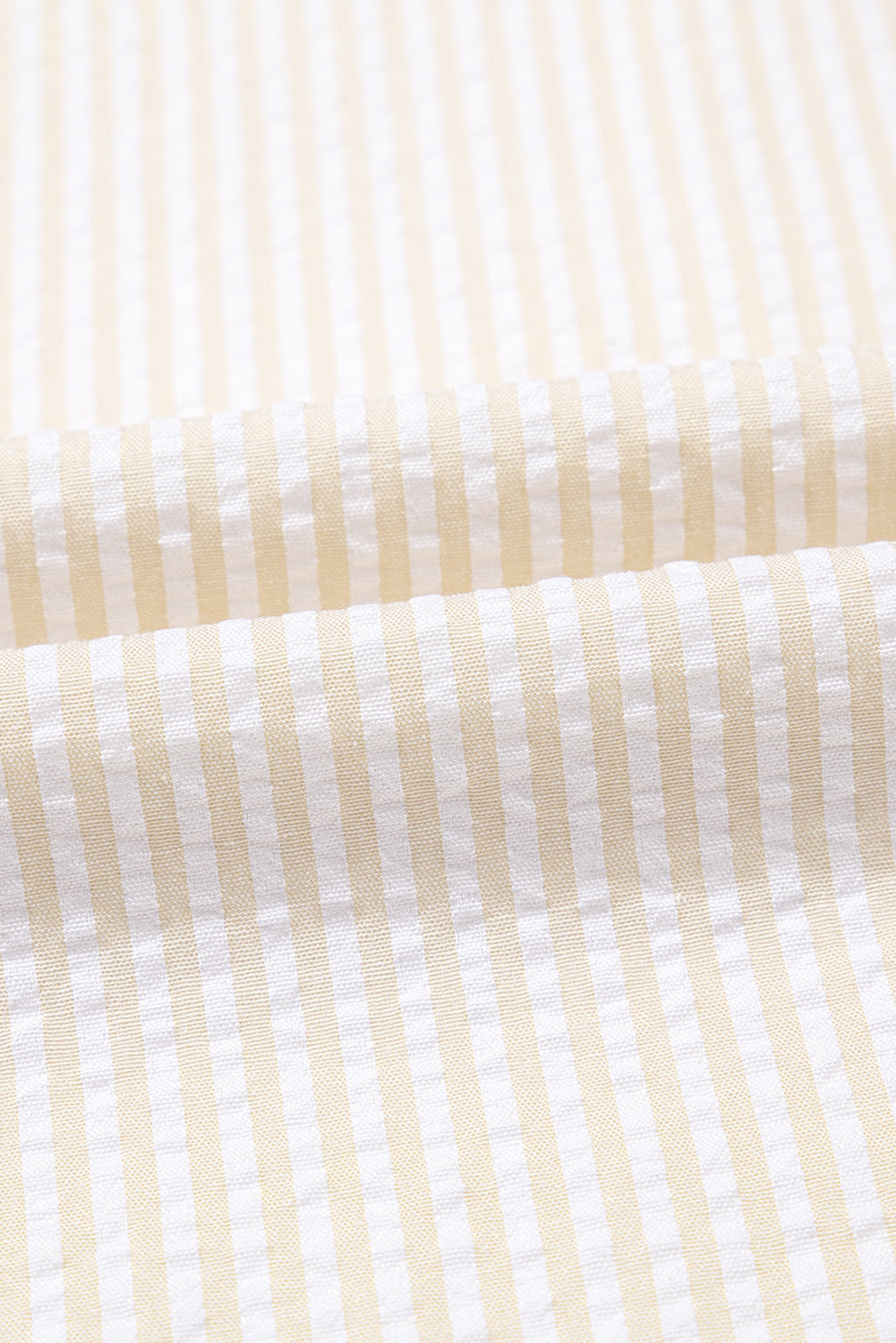 Stripe Contrast Seersucker T-Shirt Dress
