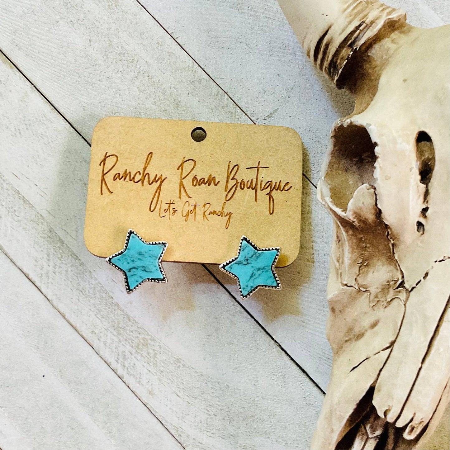 ⭐️Star Stone Stud Earrings