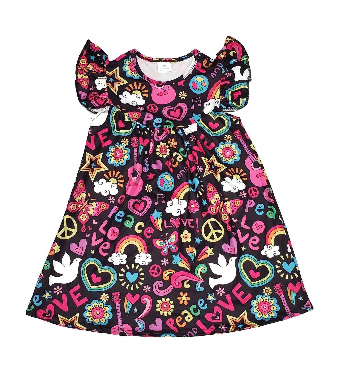 Peace and Love Milk Silk Flutter
