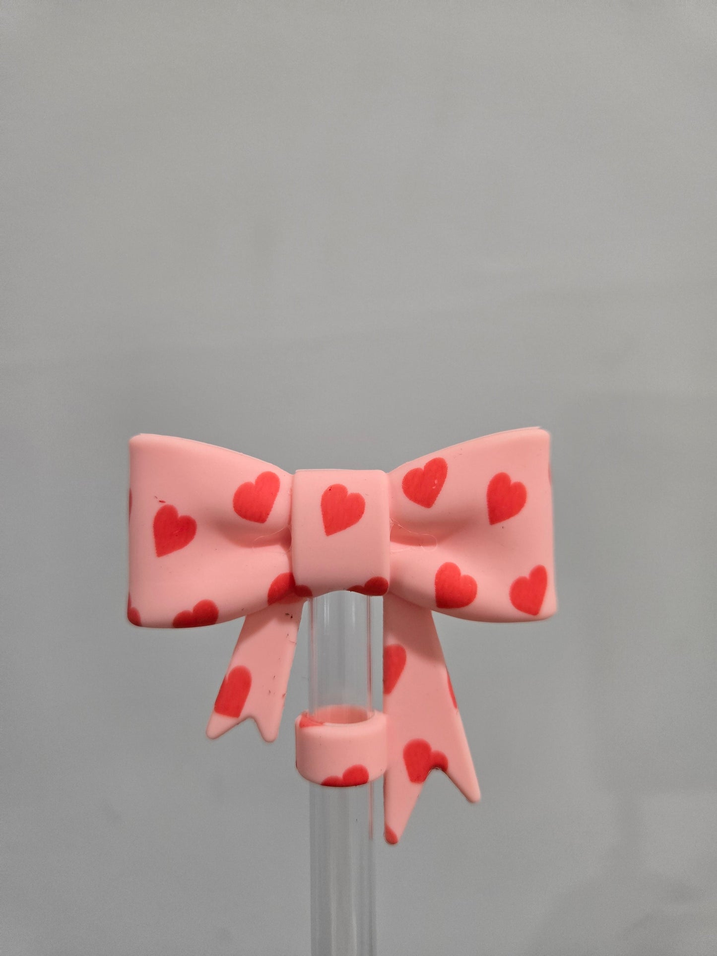 10MM Valentines Bow Strawtopper