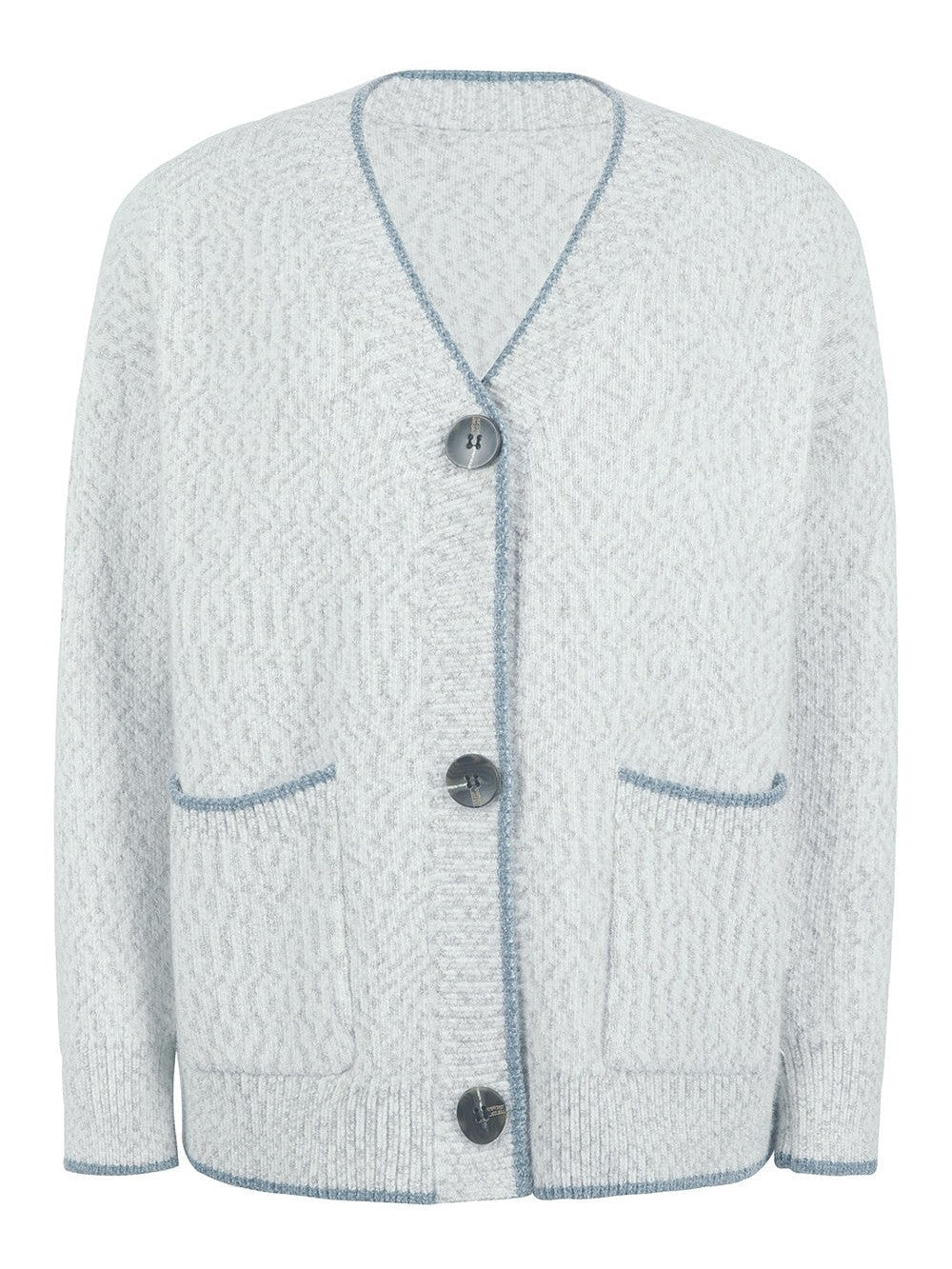 Women Button Down V-Neck Cardigan with Pockets