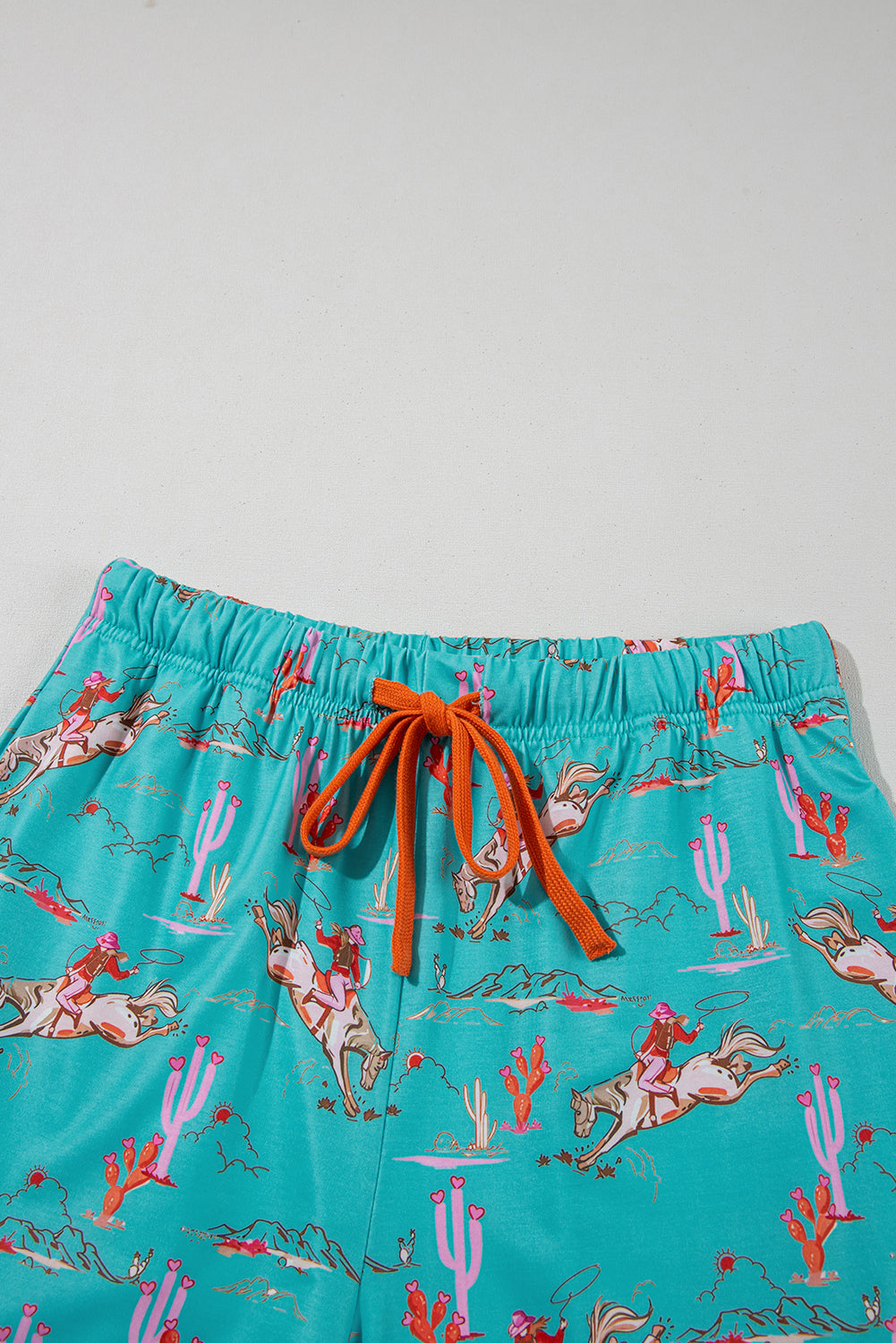 Western Cowgirl Top & Shorts Pajama Set