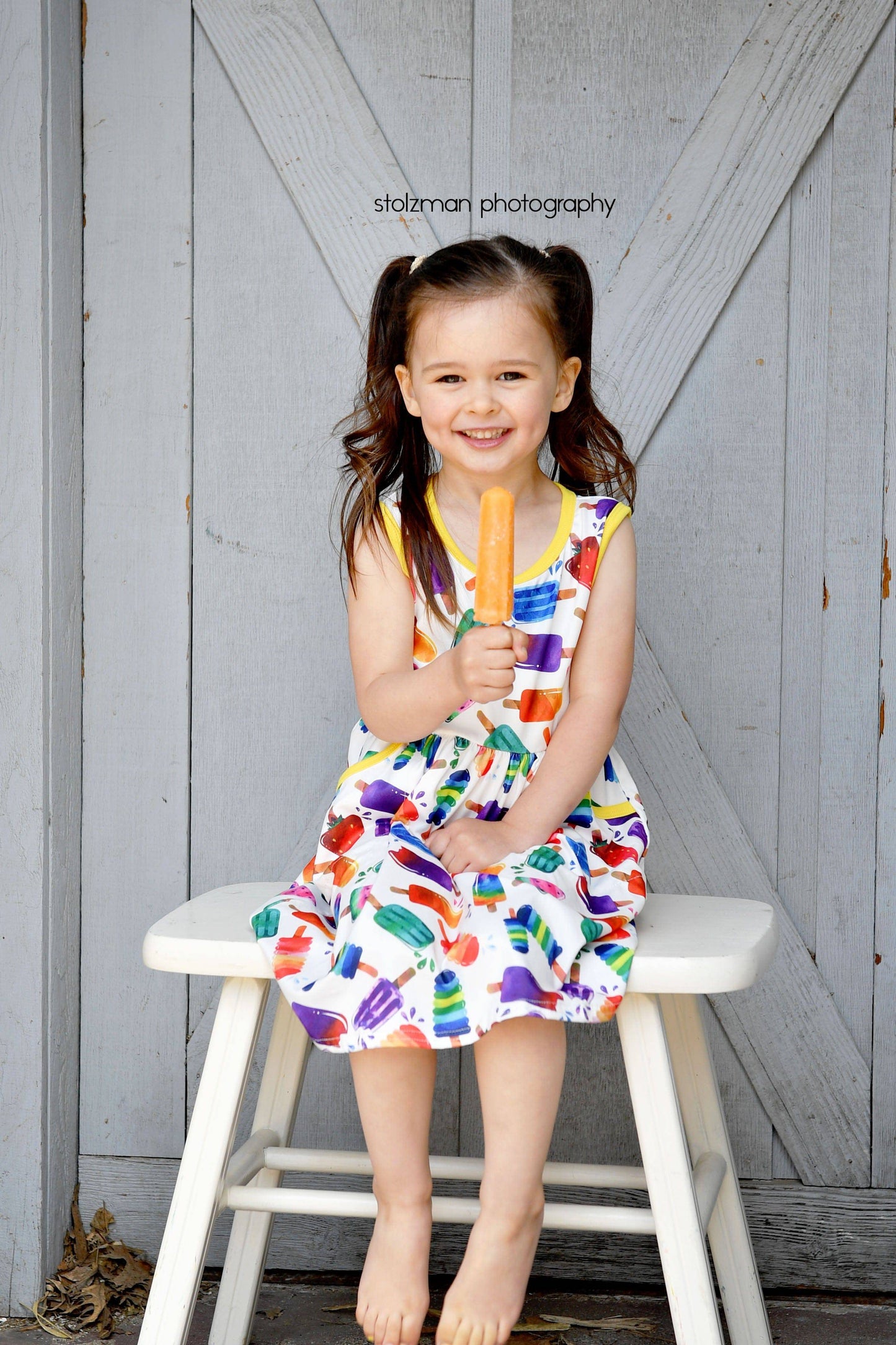 Popsicle Pocket Tank Milk Silk Dress