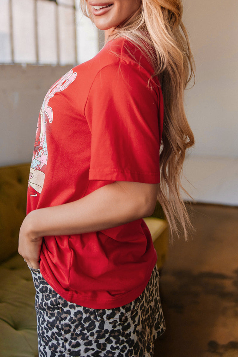 Western Cowboy Short Sleeve Graphic Tee