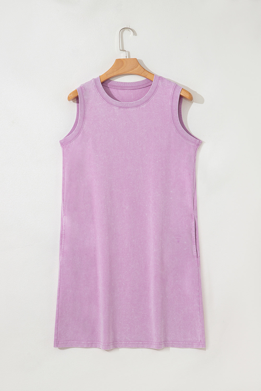 Mineral Wash Sleeveless Mini Dress