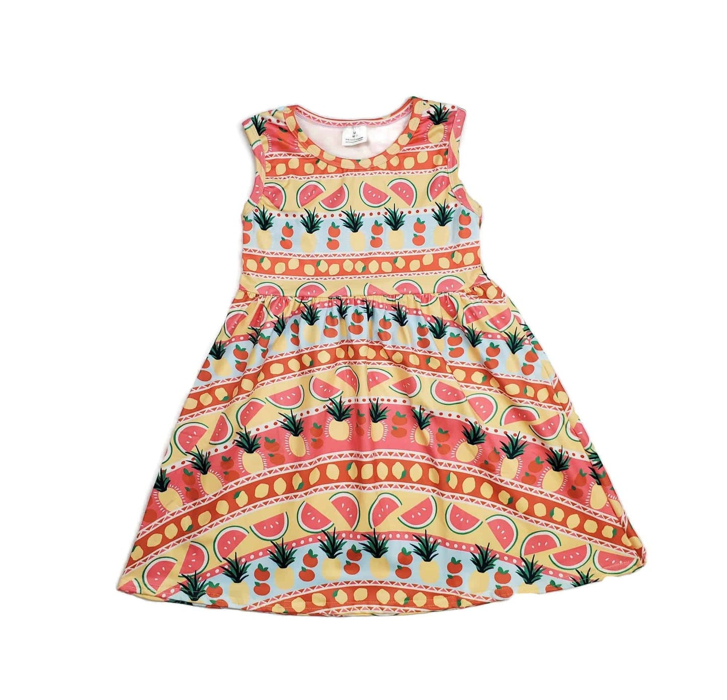 Peach Fruit Milk Silk Tank Dress