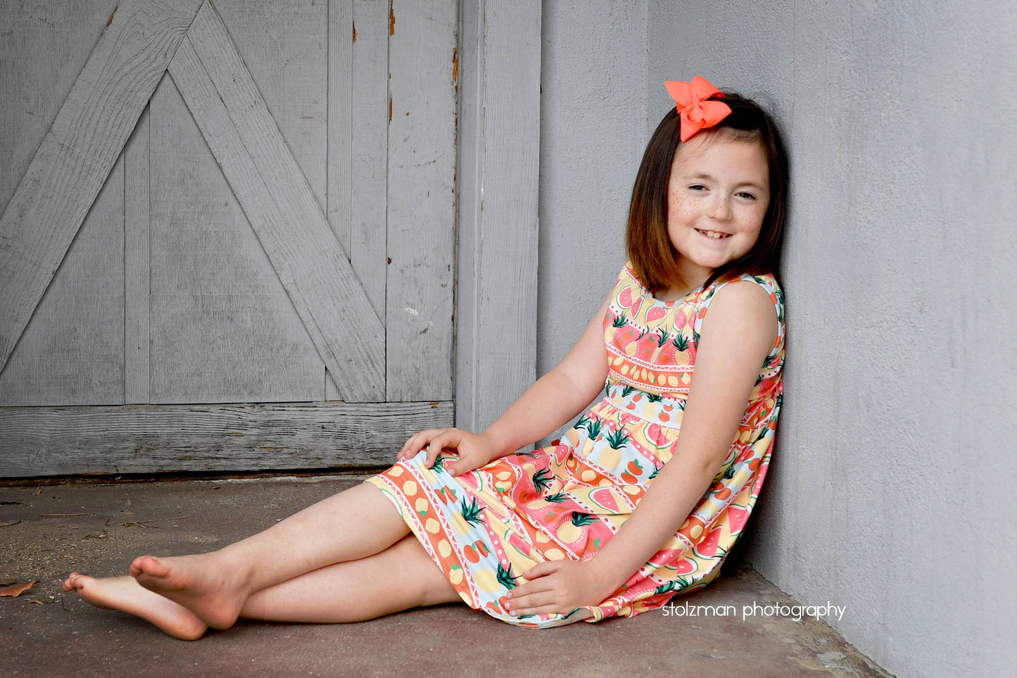 Peach Fruit Milk Silk Tank Dress
