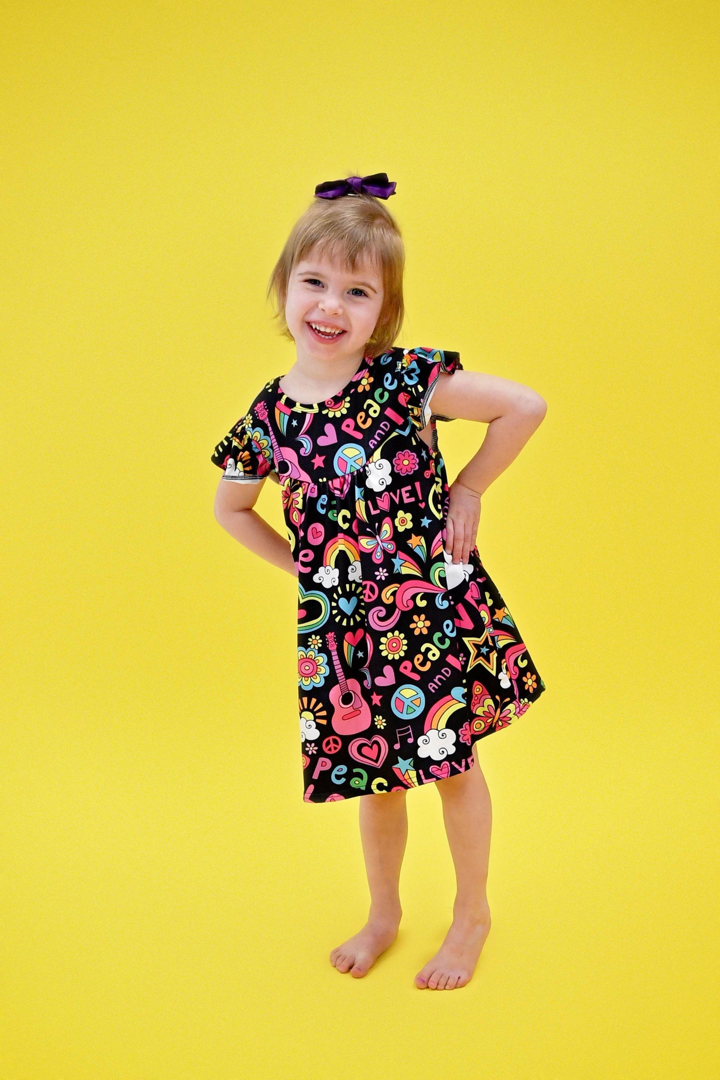Peace and Love Milk Silk Flutter