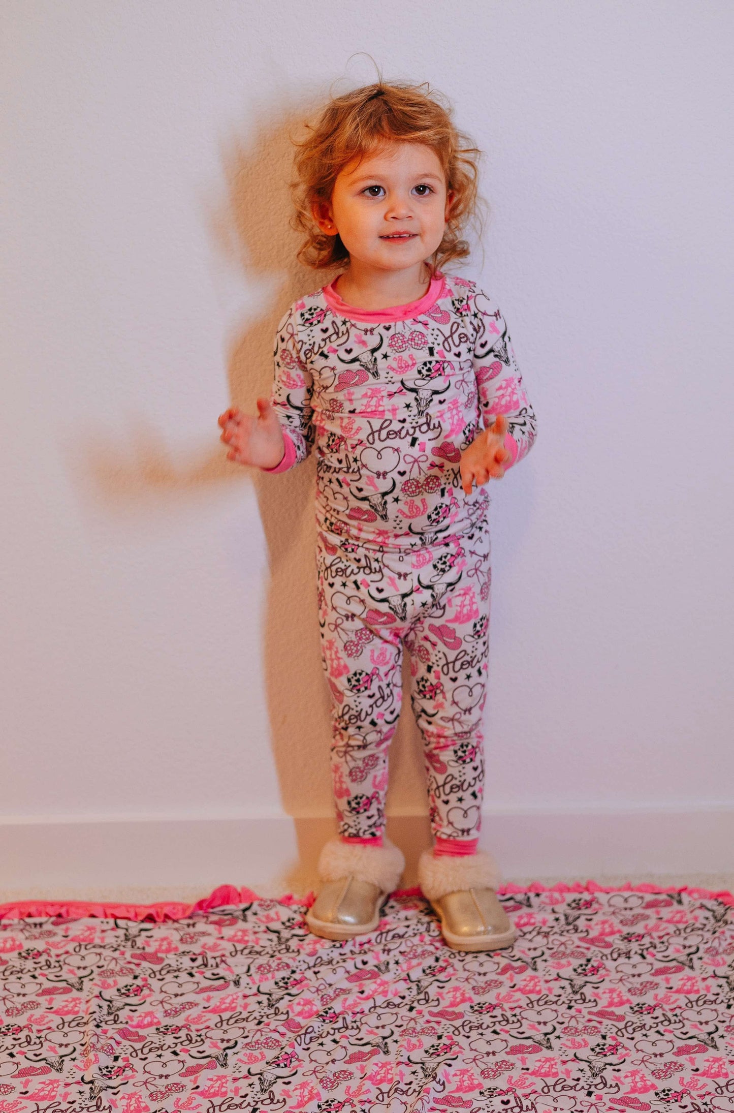 Pink Howdy Bamboo Set (FINAL SALE)