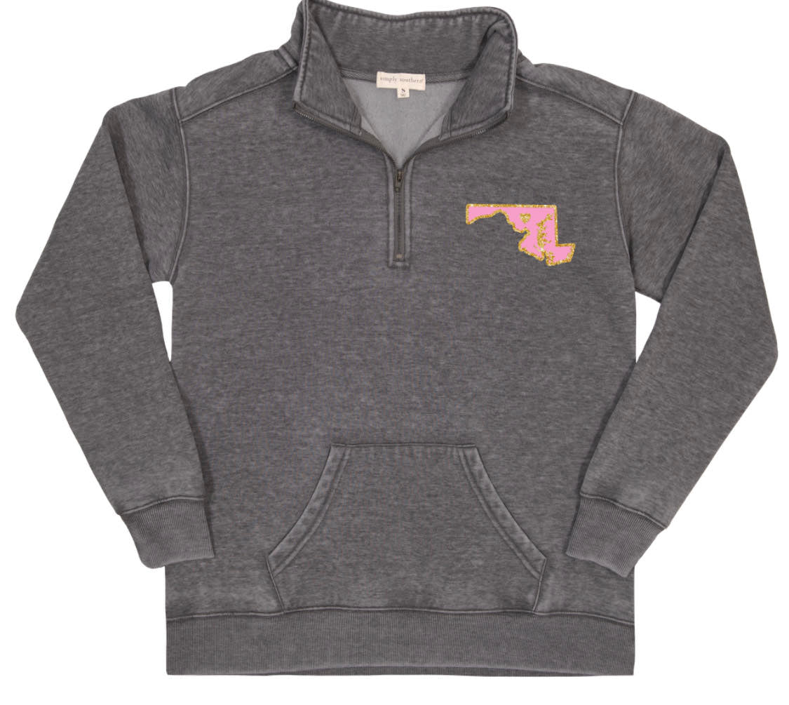 Quarter Zip Pullover - MD - Maryland - SS - F22 - Adult Pullover
