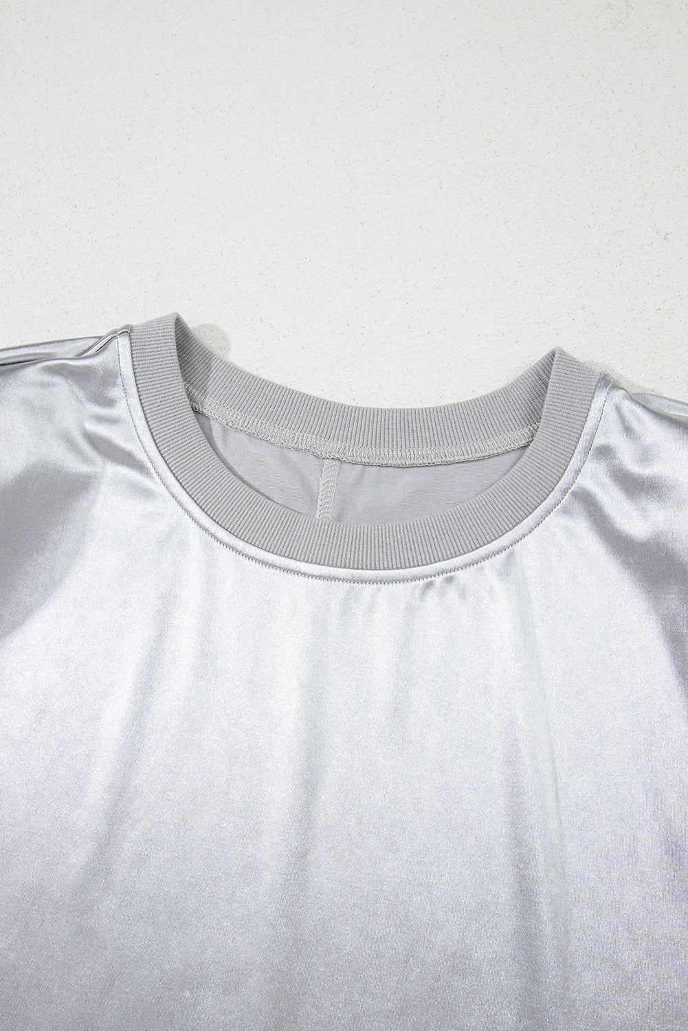 Metallic Crewneck Tank Top