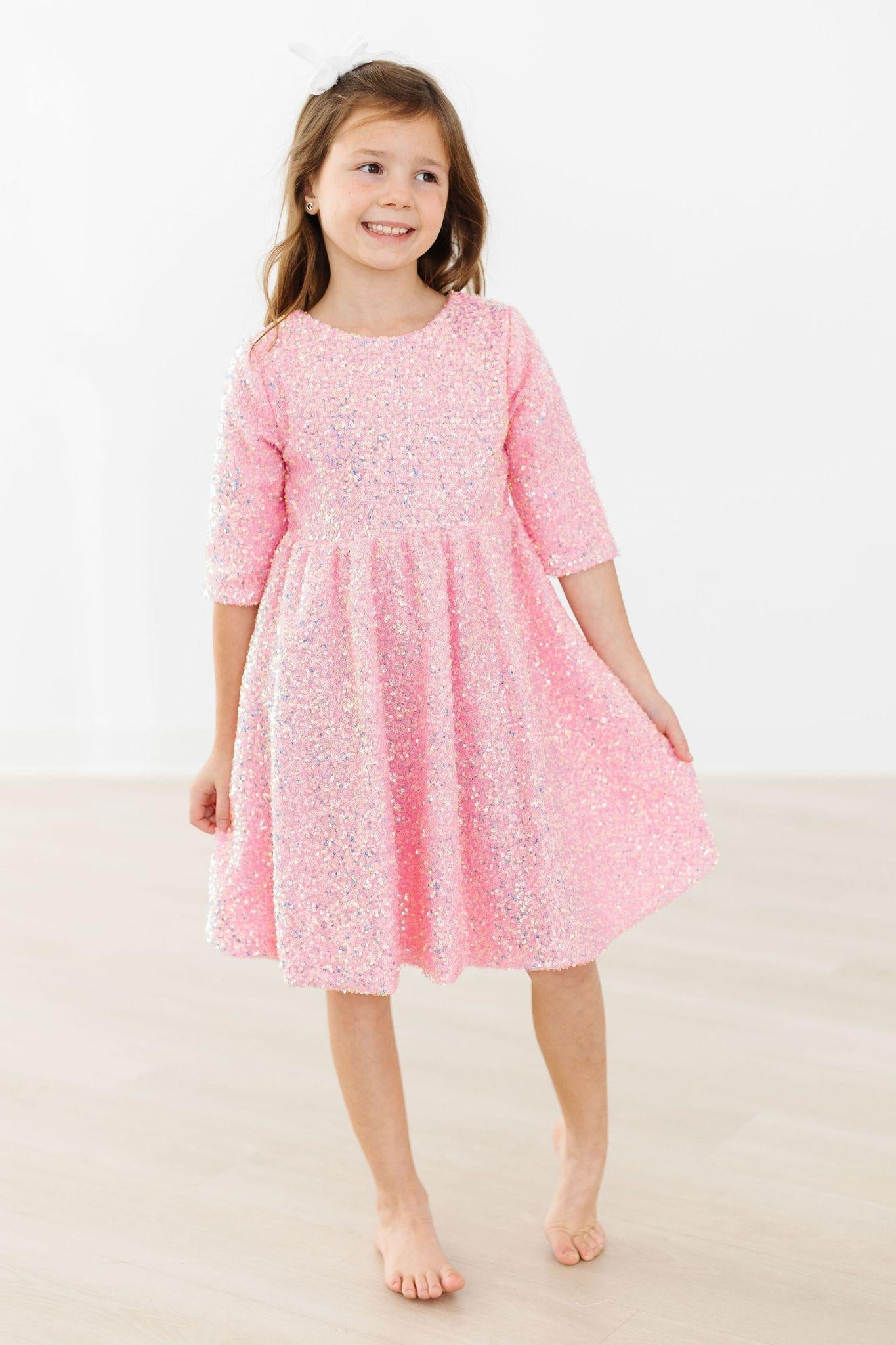 SALE Bubblegum Pink Sequin Dress