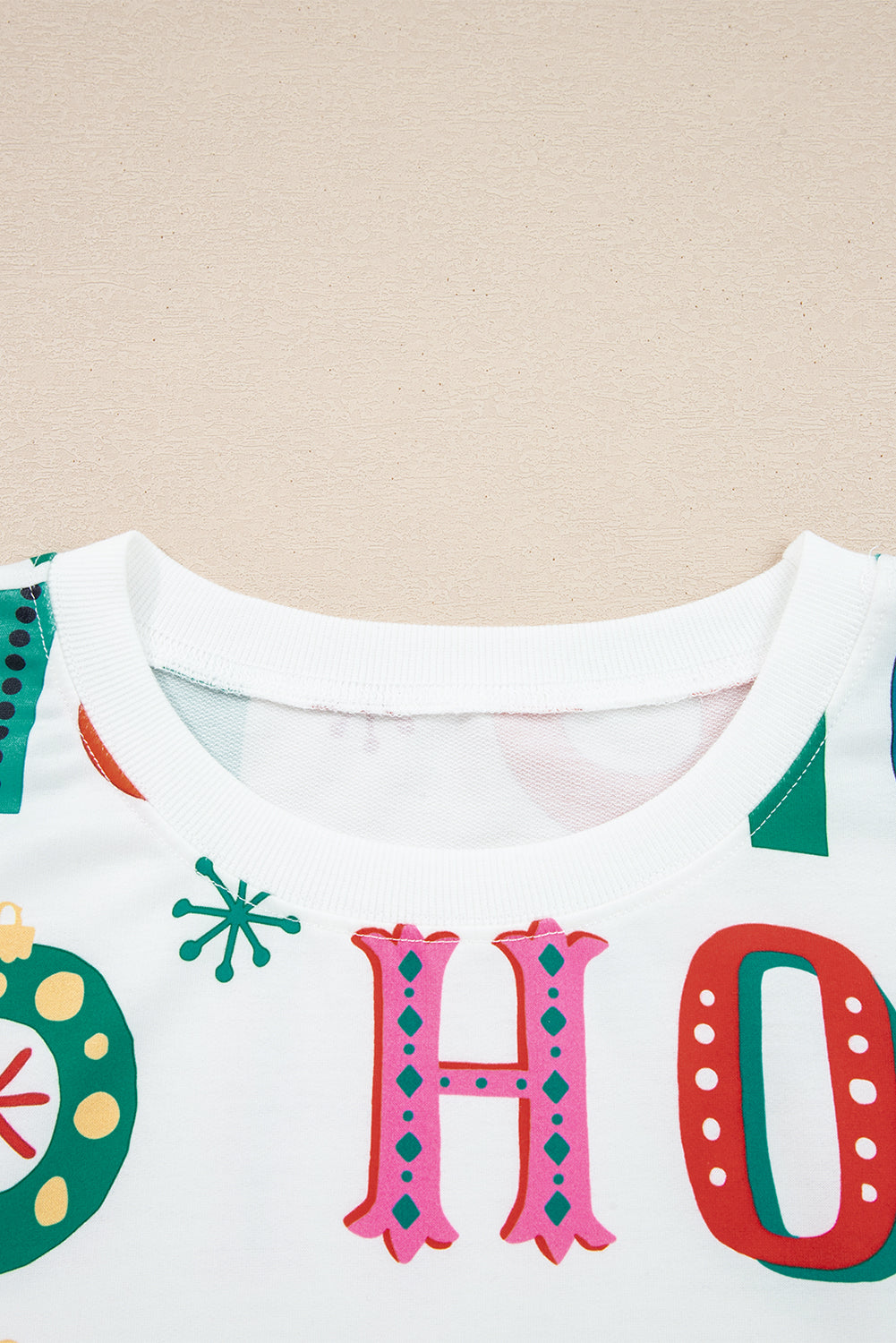 Plus Size Christmas Ho Ho Ho Top and Shorts Lounge Set