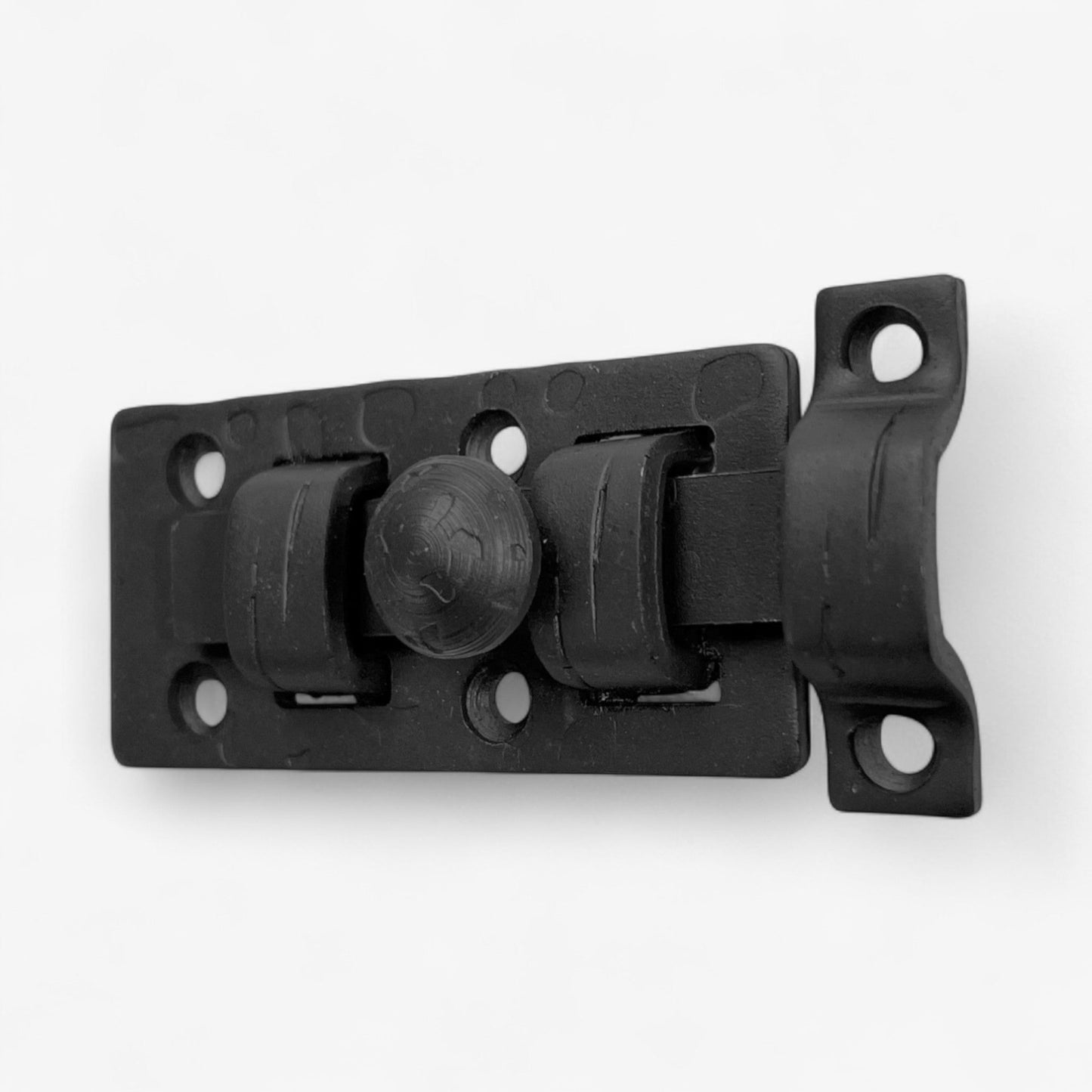 Rustic Cast Iron Slide Bolt Latch, Vintage Door Hardware Lock