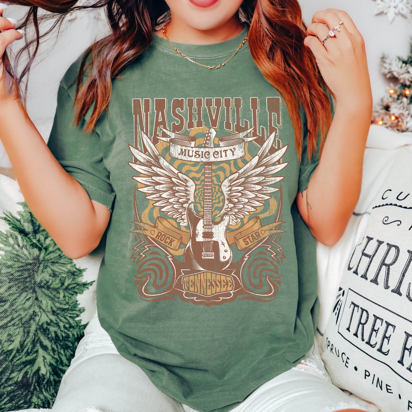 Nashville Tennessee Rock Star Comfort Colors Tshirt
