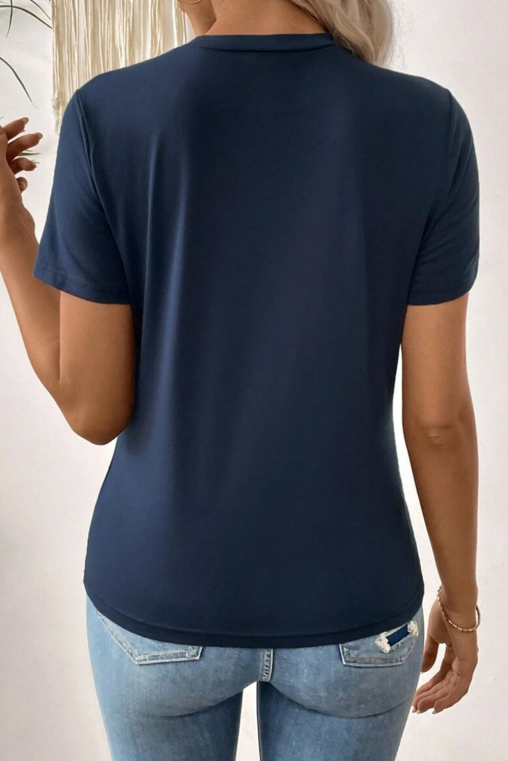 Stripe Textured Short Sleeve T-Shirt