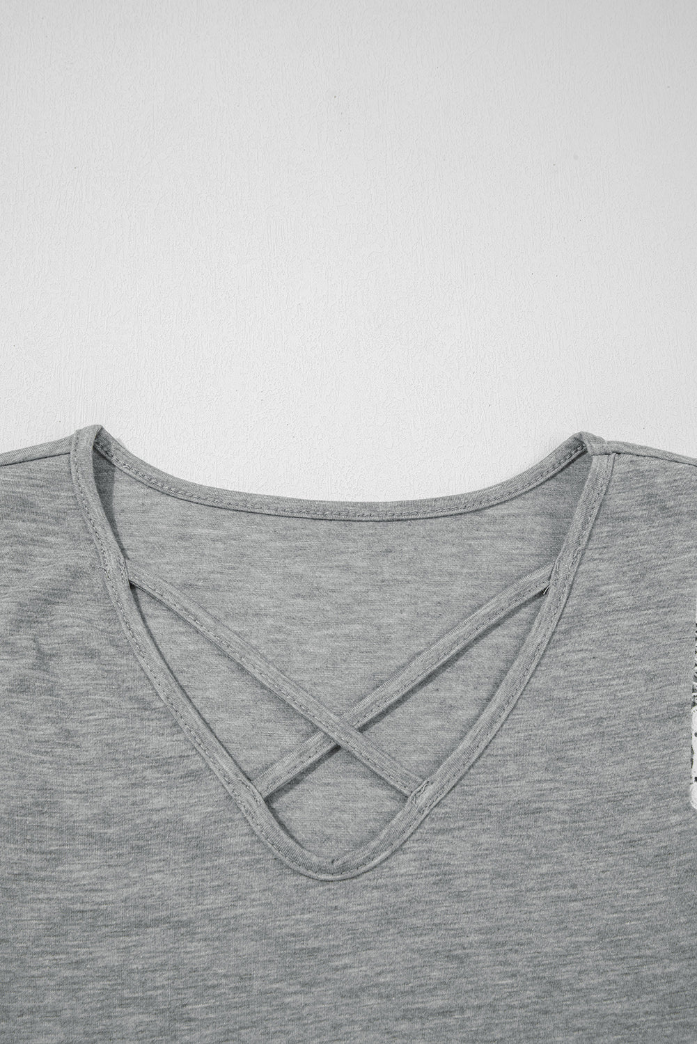 Lace Patchwork V-Neck Tank Top
