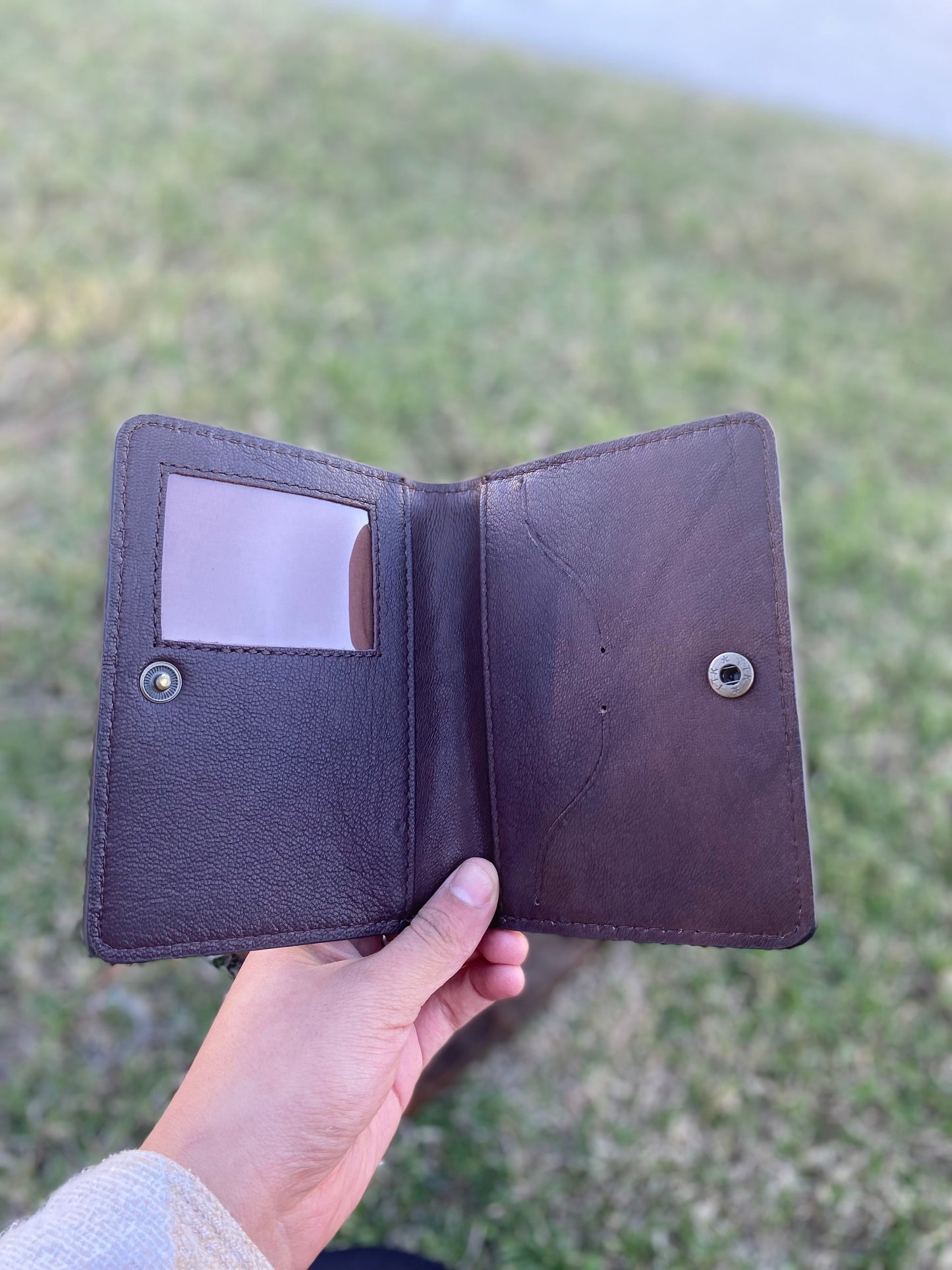 Black BootStitch Suede Leather Passport Cover