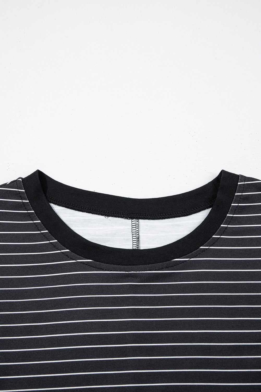 Stripe Ruffle Sleeve T-Shirt Dress