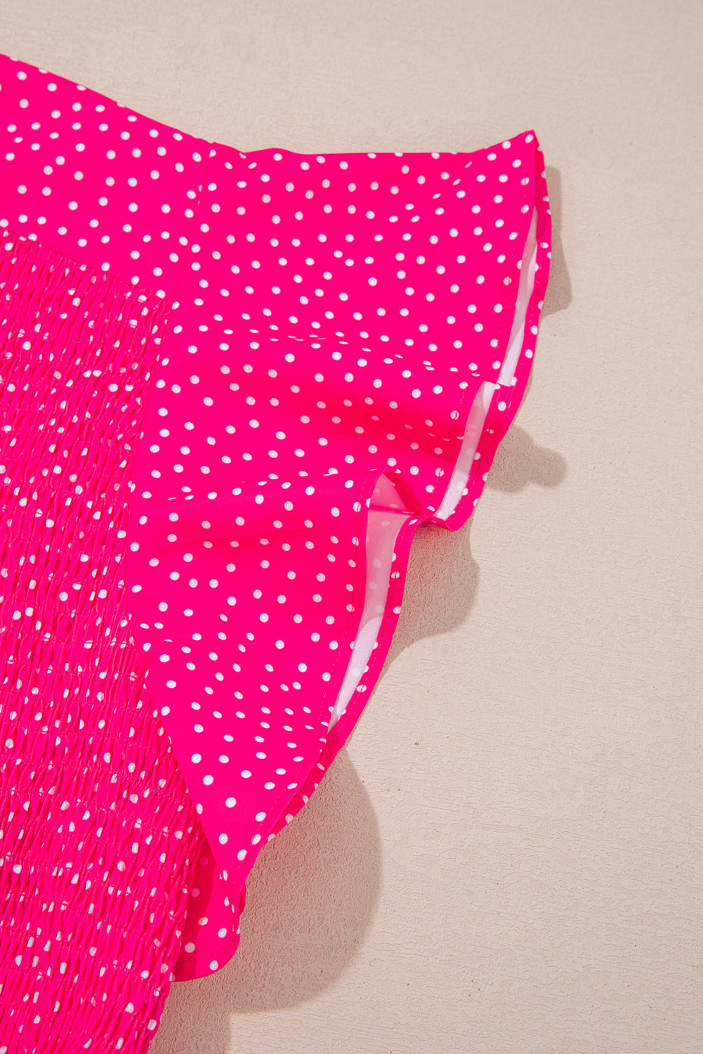 Plus Size Polka Dot V-Neck Midi Dress