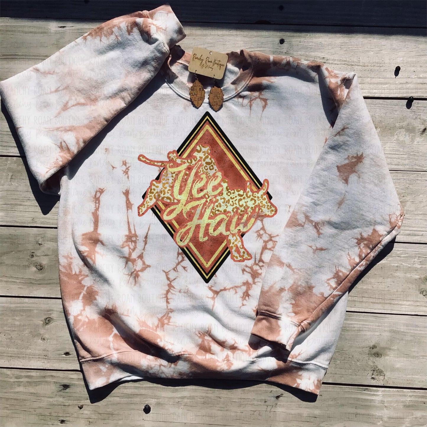 Yee-Haw Bull Rider Western Sweatshirt