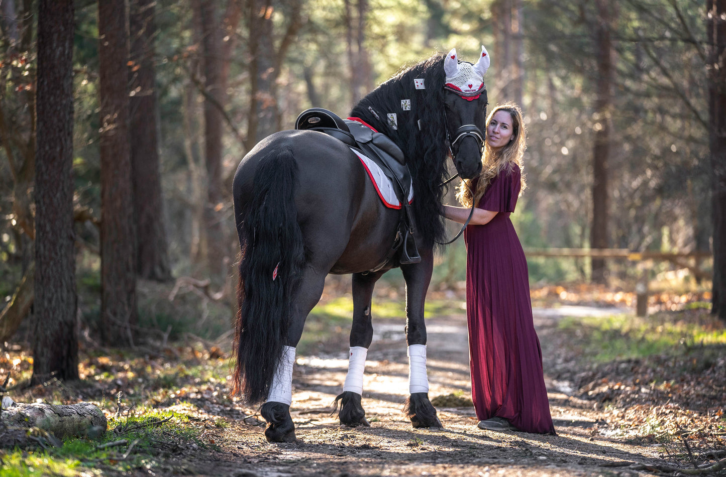Queen of Hearts Velvet Saddle Pad Set (Limited Edition)