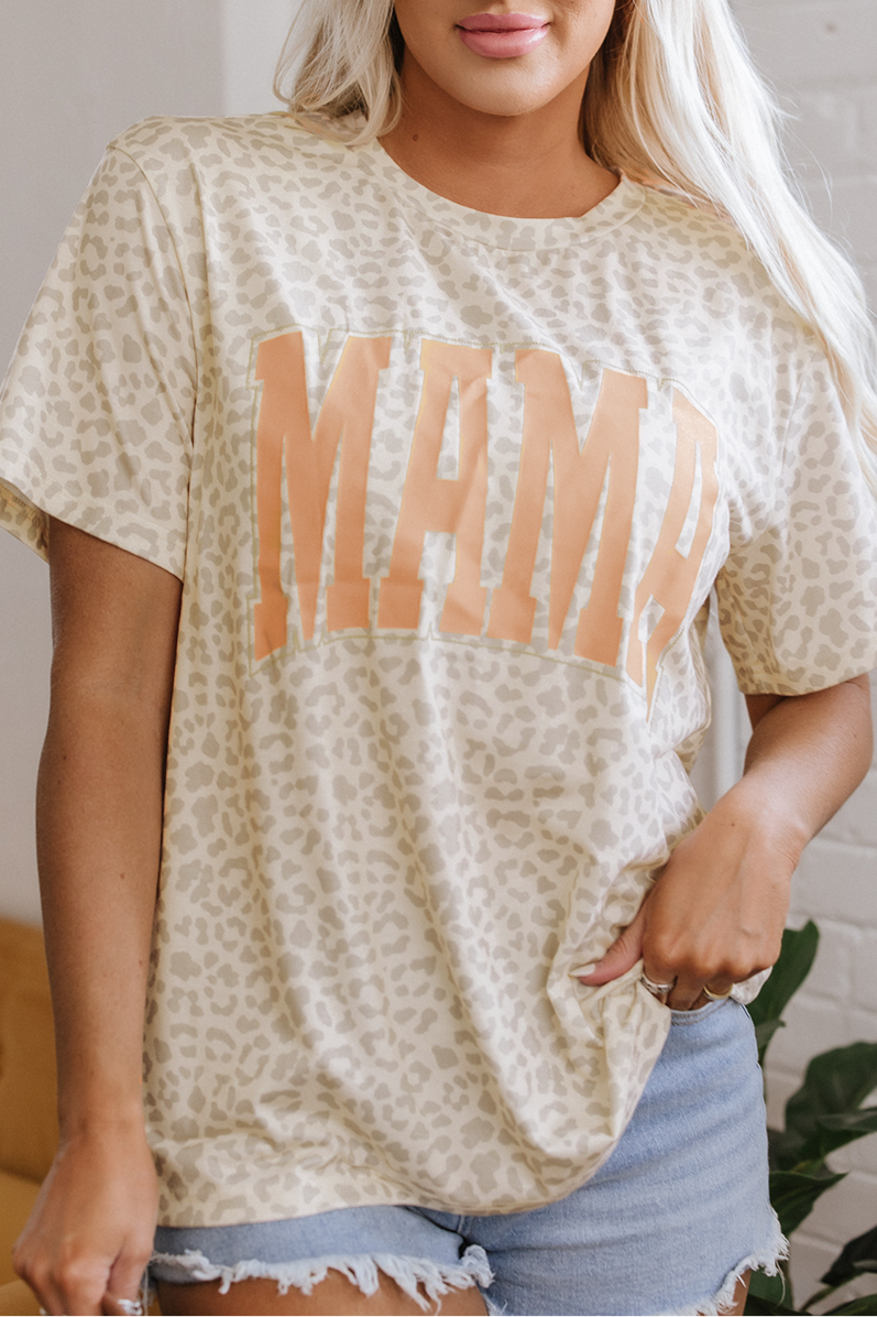 MAMA Leopard Short Sleeve Tee