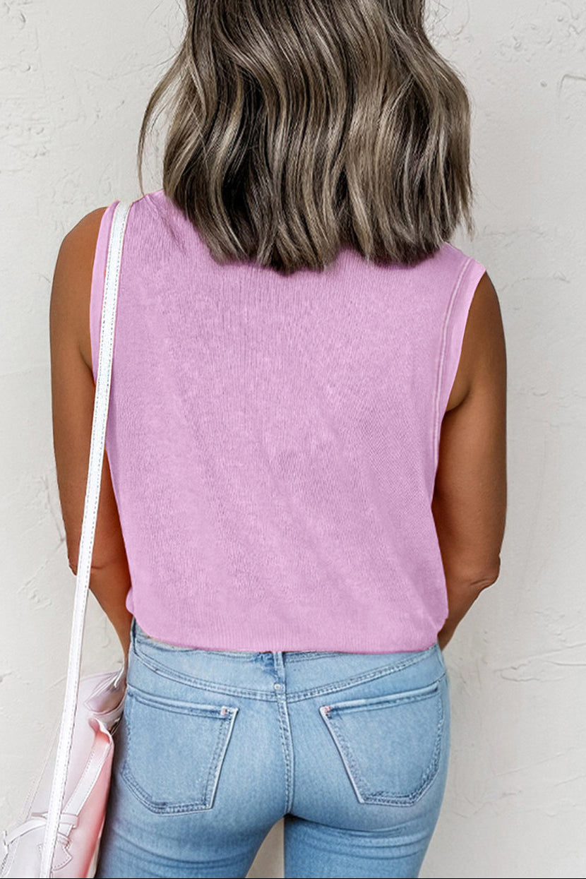 Mineral Wash Chest Pocket Tank Top