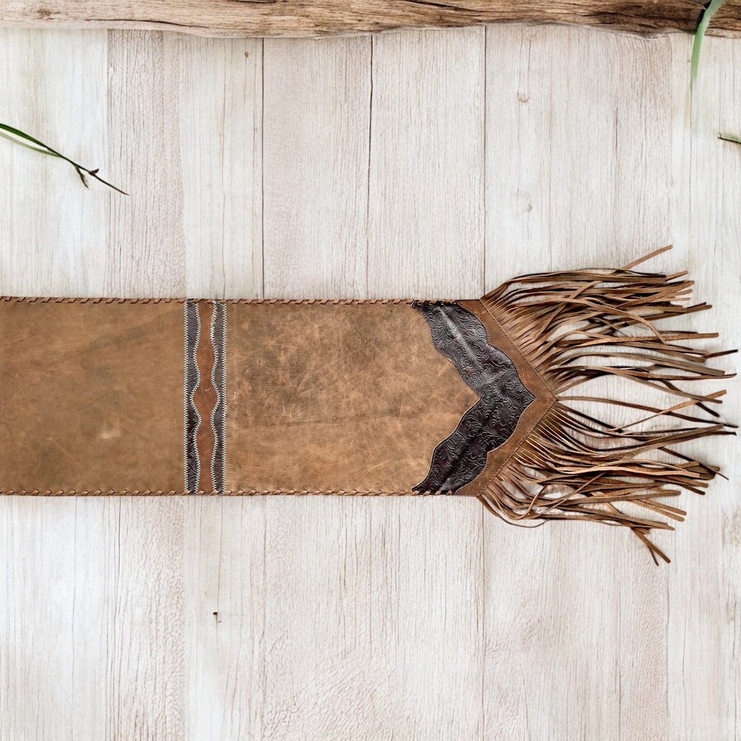 6ft leather table runner
