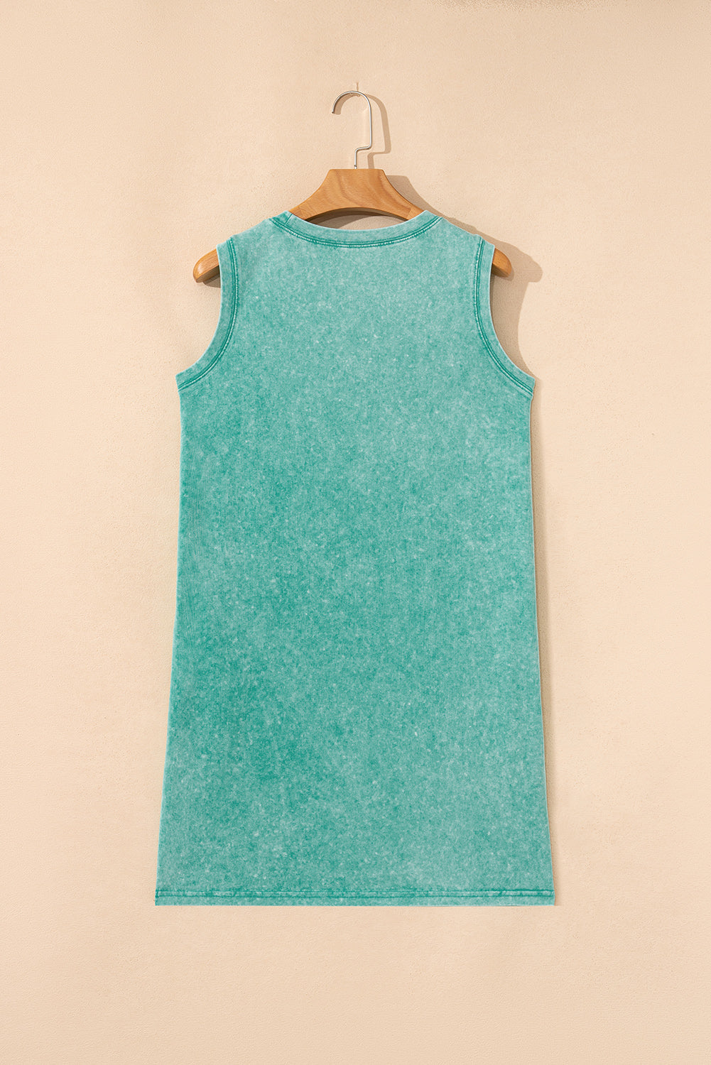 Mineral Wash Sleeveless Mini Dress
