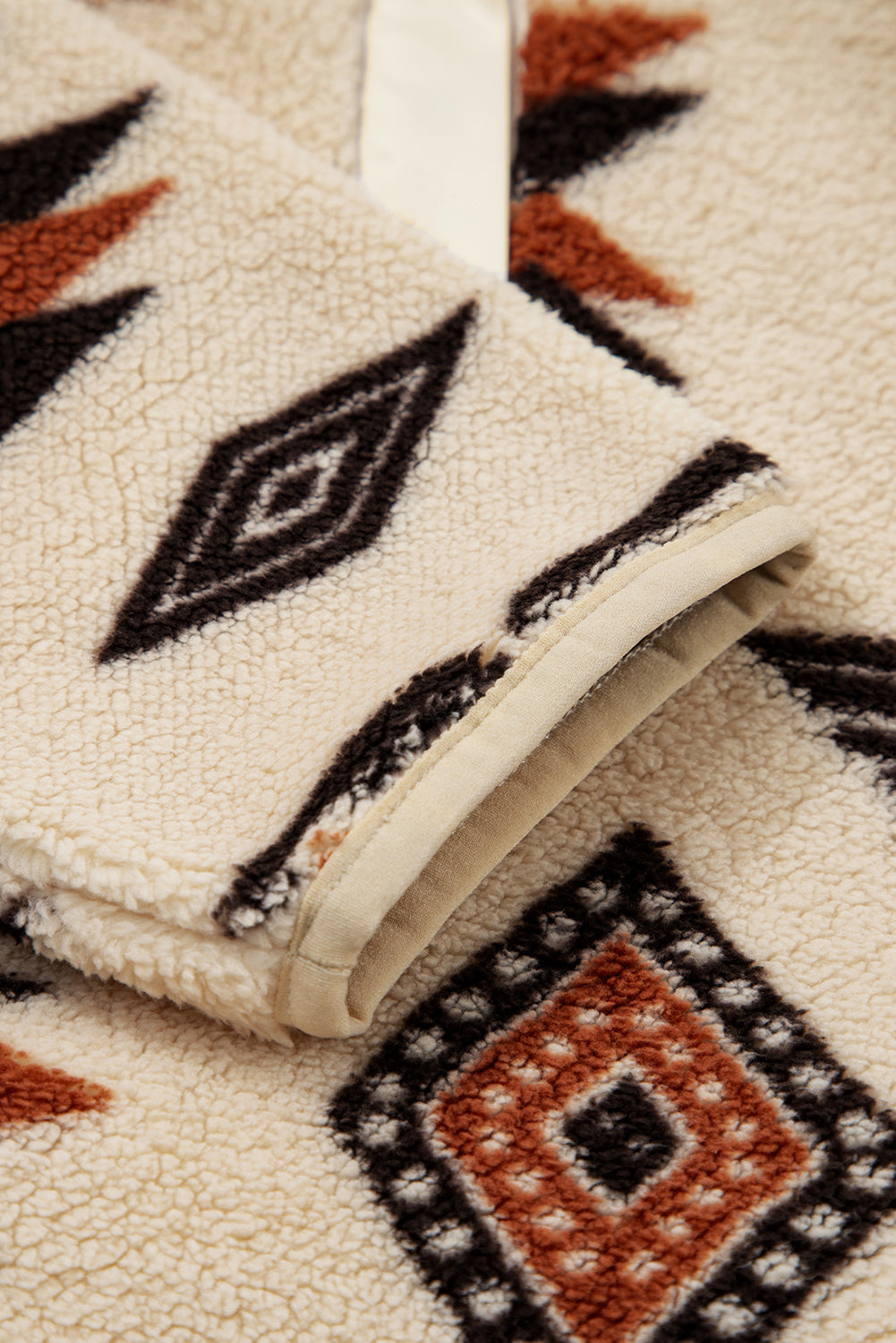 Western Aztec Fleece Half Zip Sweatshirt