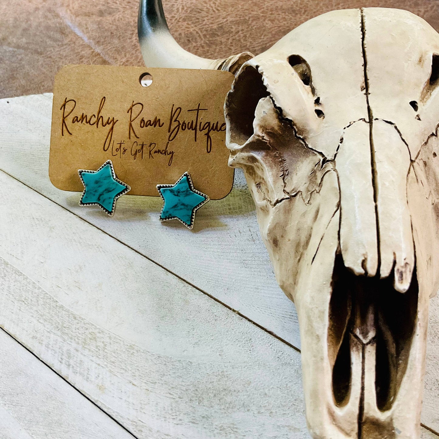 ⭐️Star Stone Stud Earrings