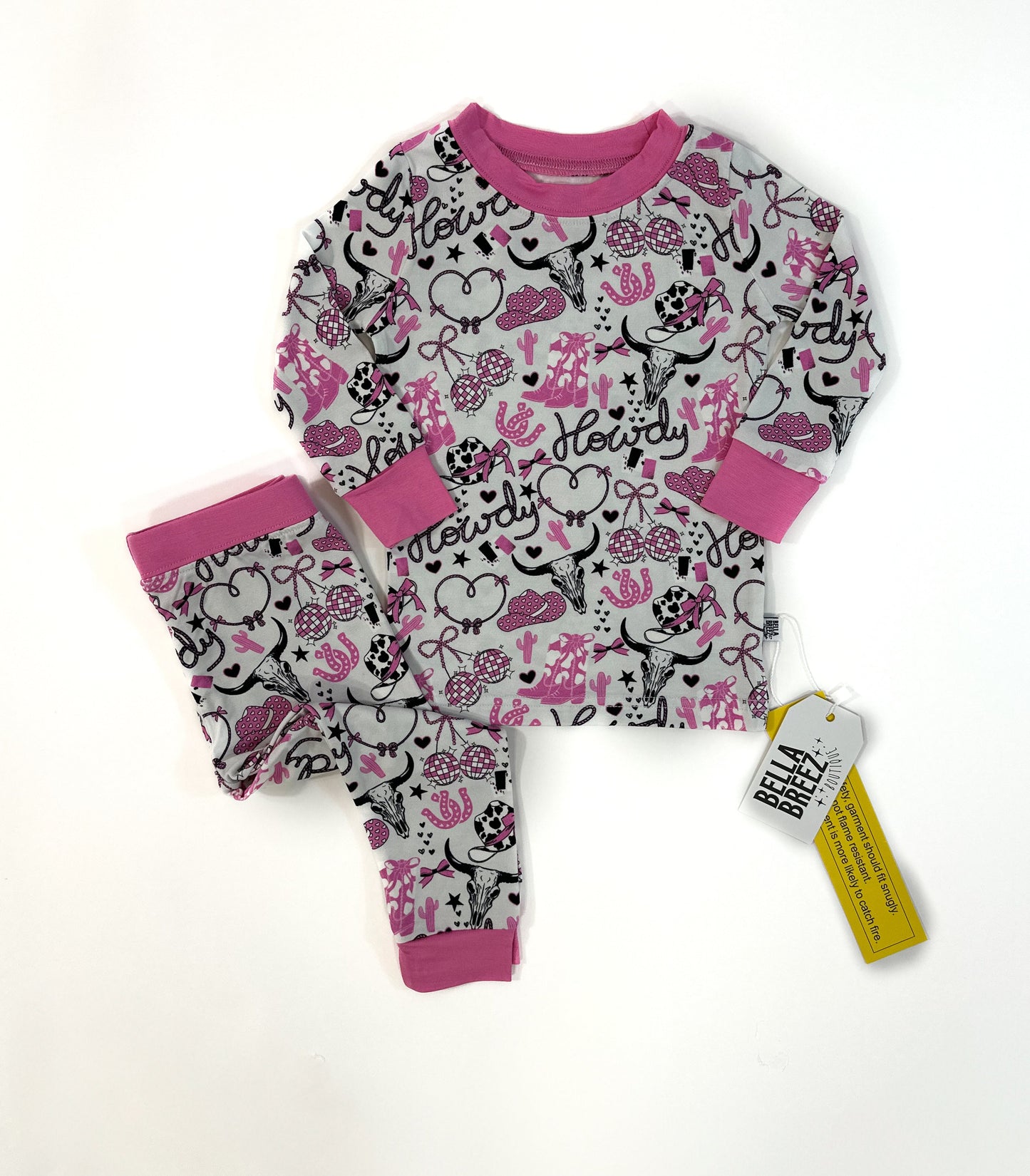 Pink Howdy Bamboo Set (FINAL SALE)