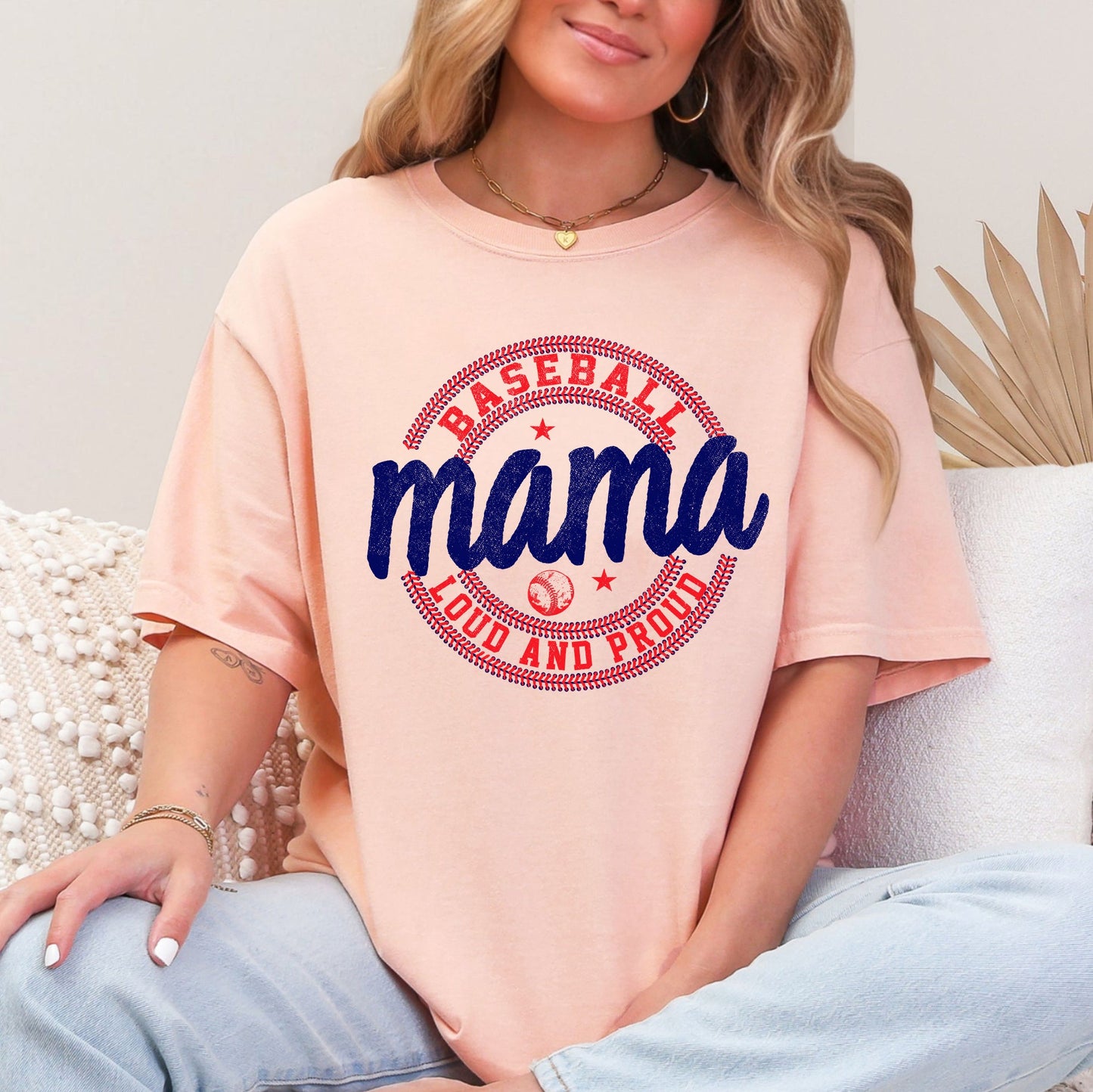 Baseball Mama, Loud and Proud, Sports, Mother's Day Tshirt Comfort Colors T-Shirt