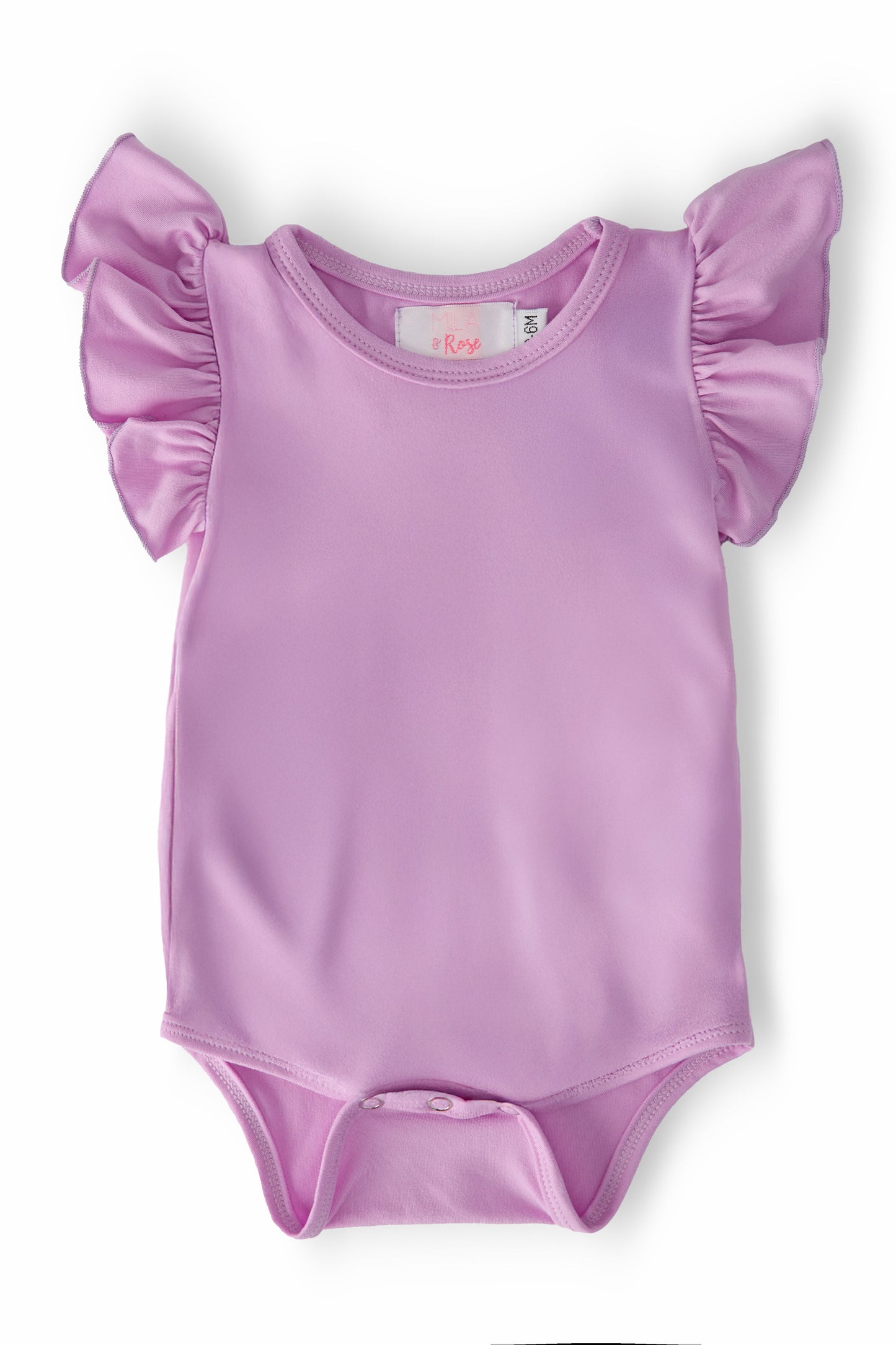 Bright Lilac S/S Flutter Bodysuit