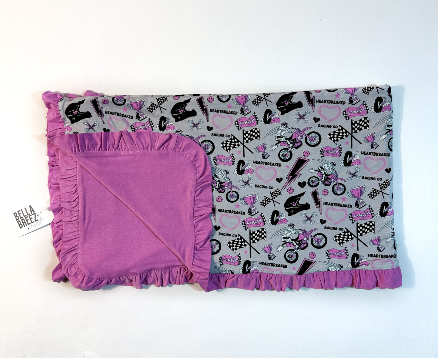 PINK Heartbreaker Racing Co Bamboo Blanket (FINAL SALE)
