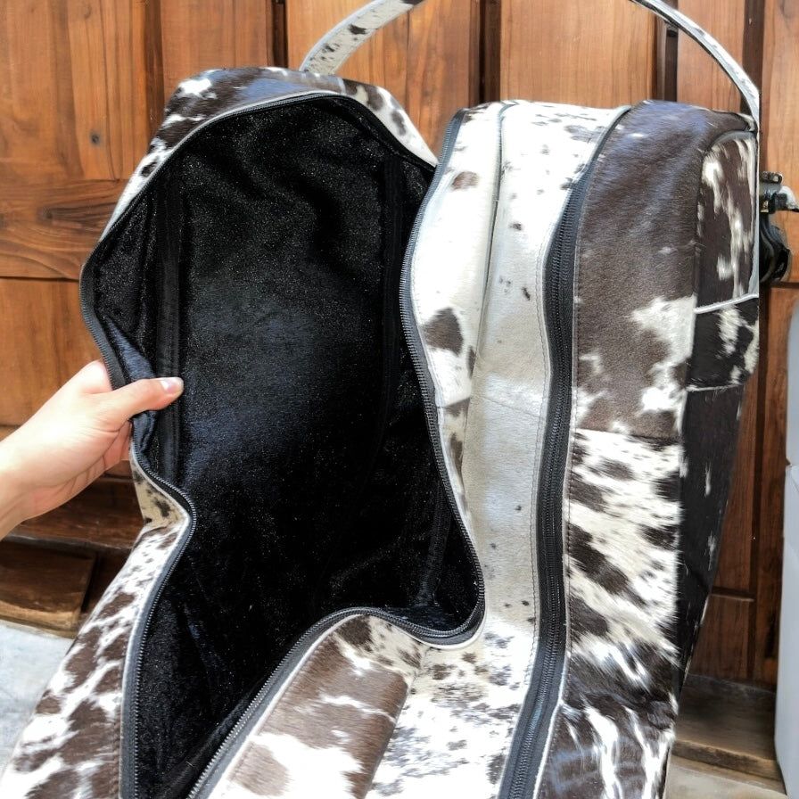 Black & white Cowhide Boot Cover