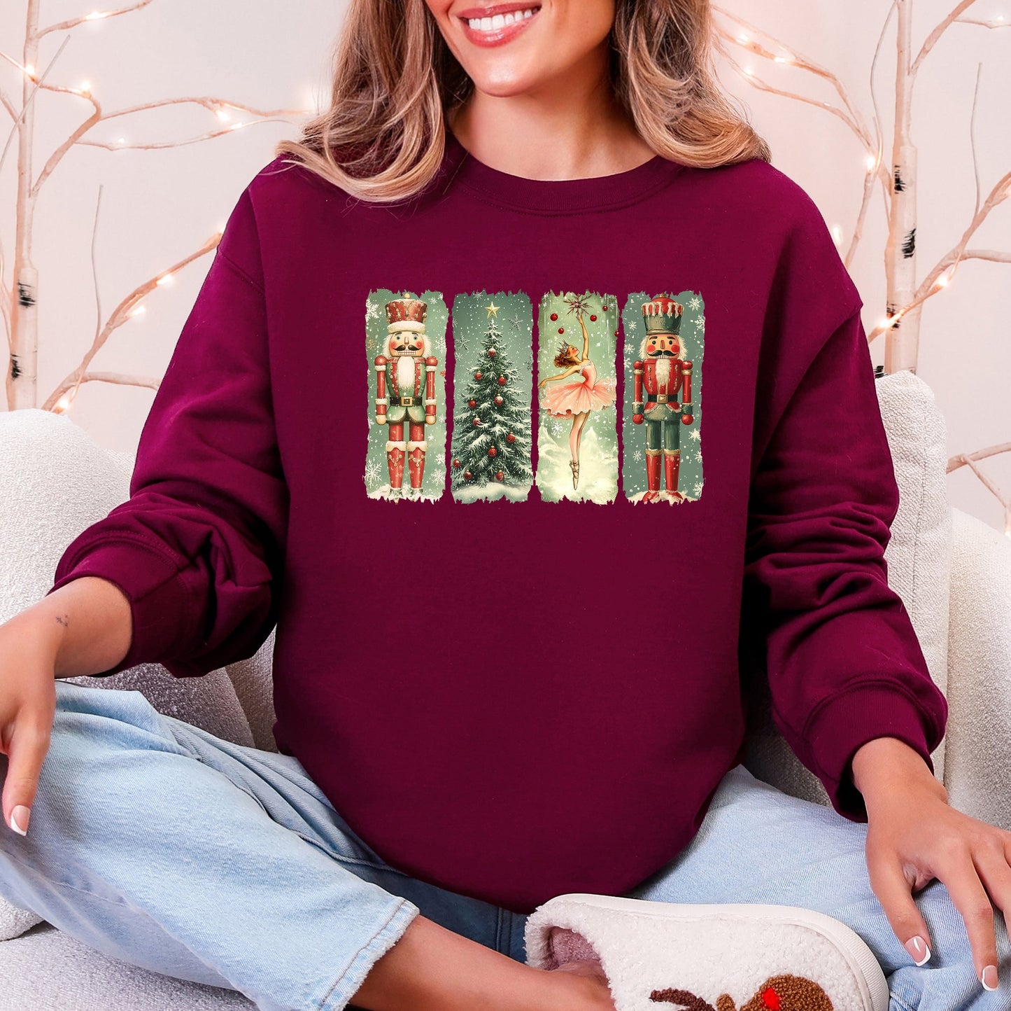 Christmas, Nutcracker Ballet, Vintage Sweatshirt
