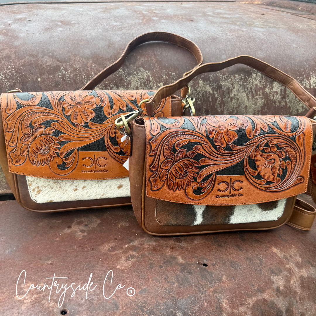 Grace Tooled Leather Purse by Countryside Co.