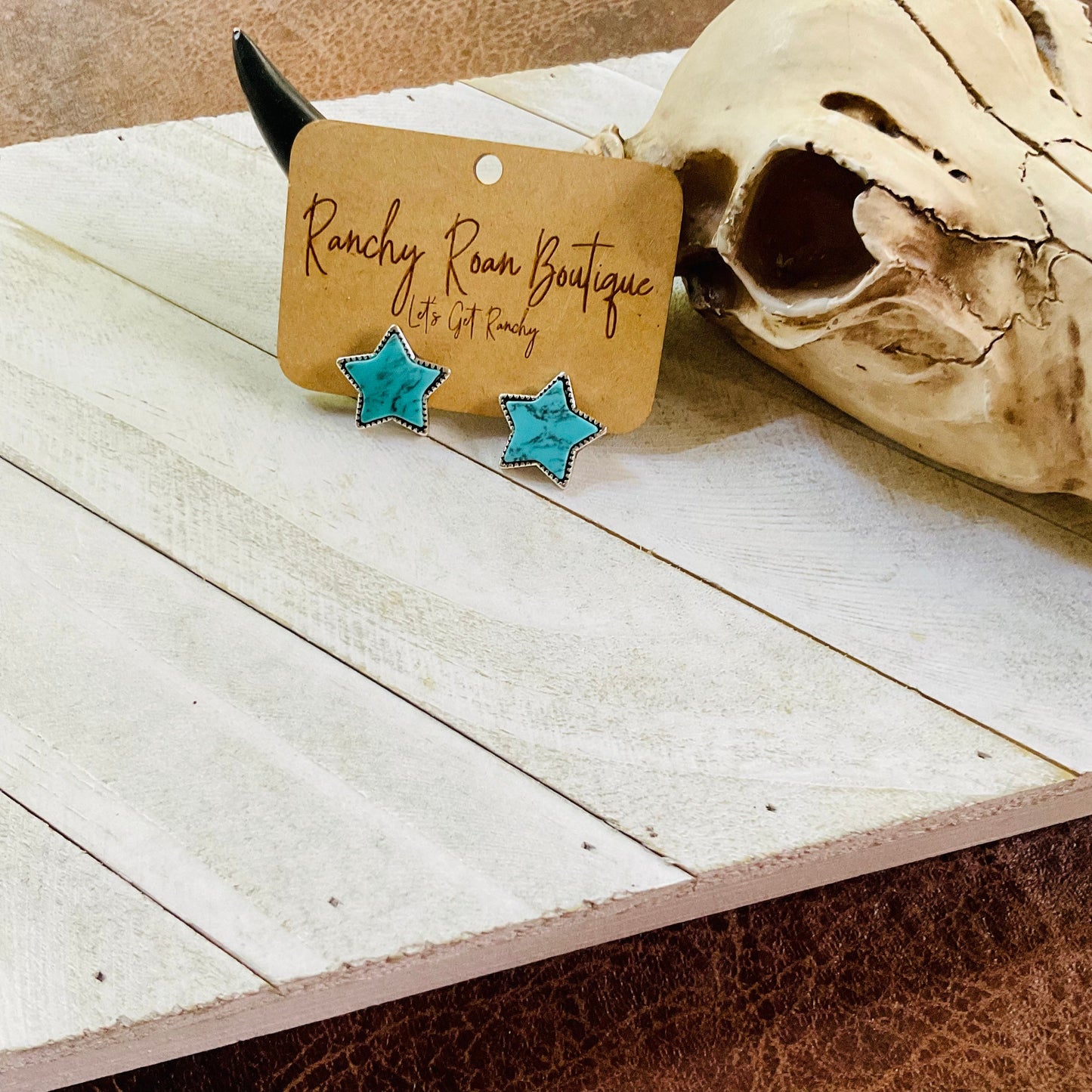 ⭐️Star Stone Stud Earrings