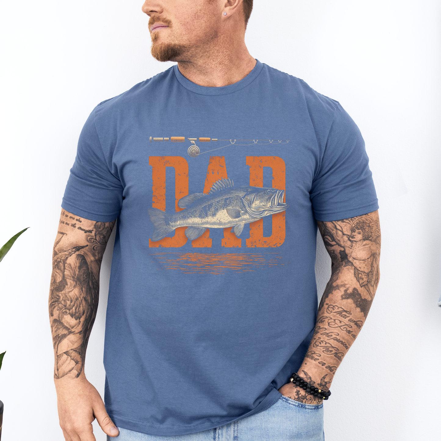 Dad, Fishing, Father's Day, Boyfriend, Husband, Brother, Guy Gift, Soft Style T-Shirt
