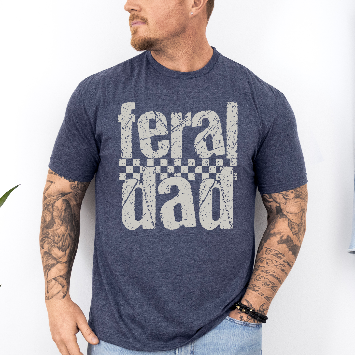 Feral Dad, Funny, Father's Day, Husband, Brother, Guy Gift, Soft Style T-Shirt