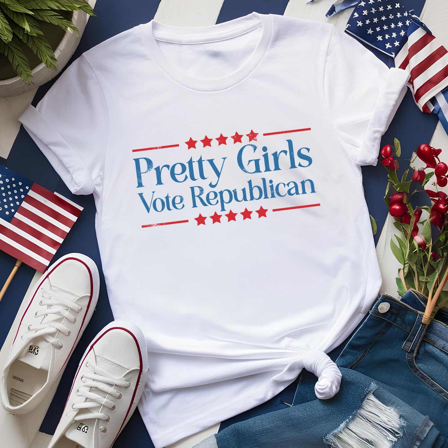 Pretty Girls Vote Republican Tees