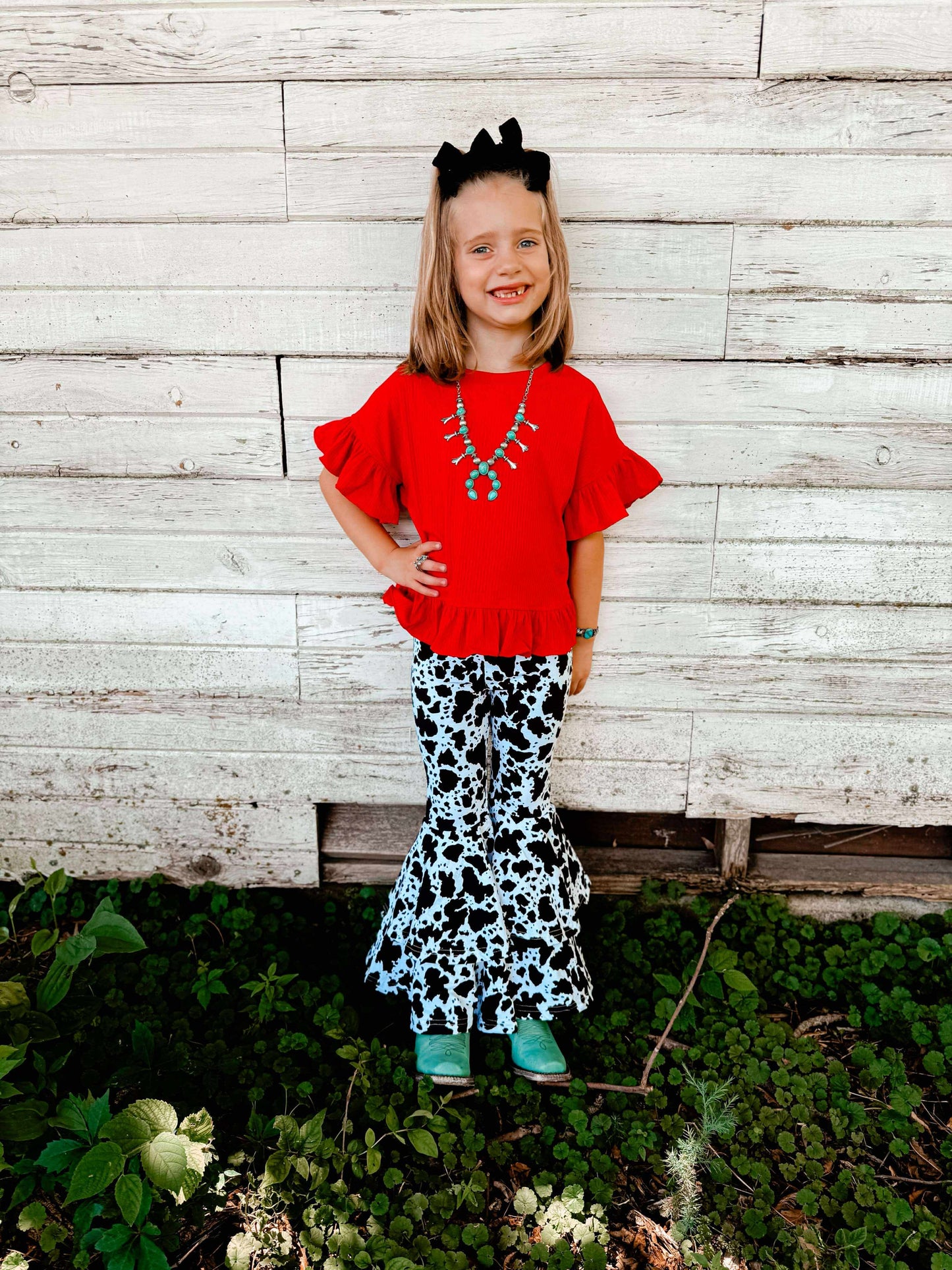 Rodeo Red ruffle top