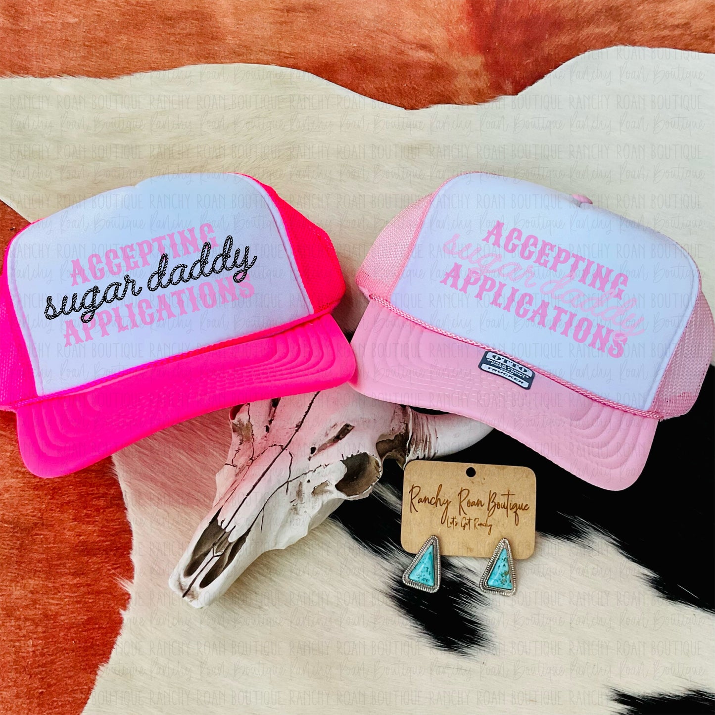 Accepting Sugar Daddy Applications Western Trucker Hat
